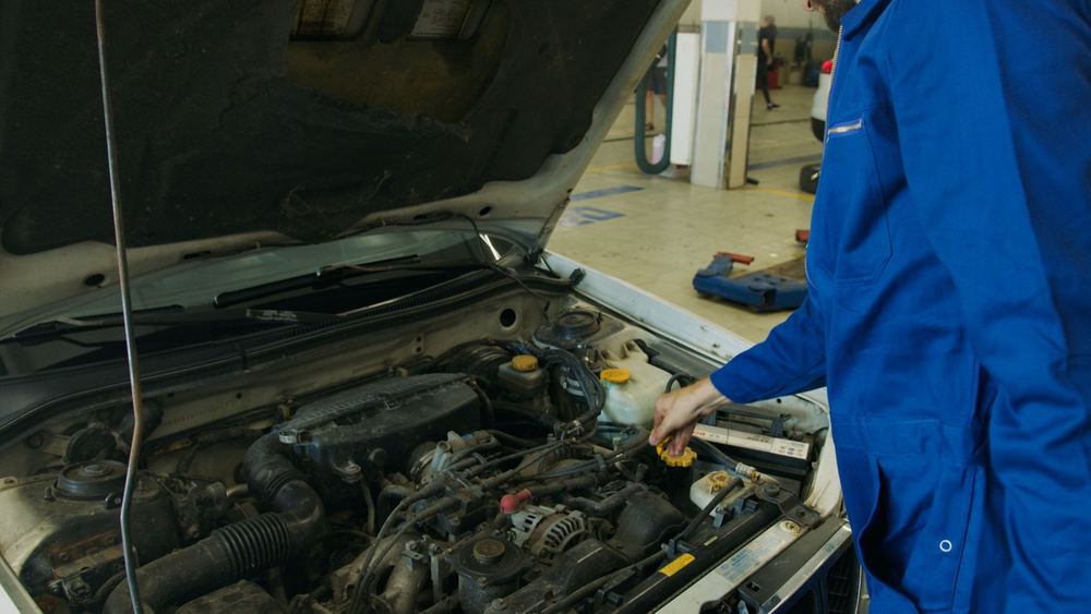 Arbeit am Motor